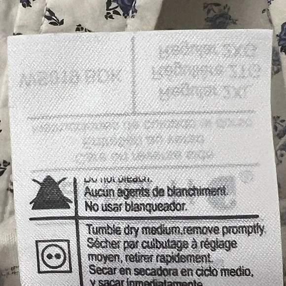 Carhartt Blue and White Floral Pearl Snap Western Shirt Ladies XXL EUC - Picture 7 of 7